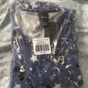 Disney Blue Starry Mickey Mouse Kids Robe